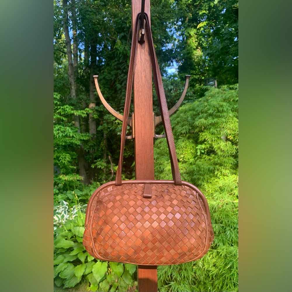 Vintage 1960s Bottega Veneta Intrecciato Handbag